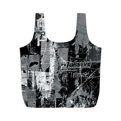 Urban Graffiti Full Print Recycle Bag (m) by ArtistRoseanneJones