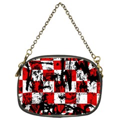 Emo Checker Graffiti Chain Purse (one Side) by ArtistRoseanneJones