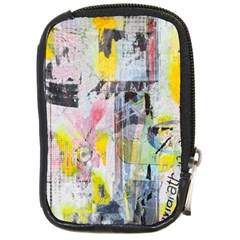 Graffiti Graphic Compact Camera Leather Case by ArtistRoseanneJones