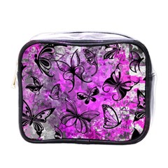 Butterfly Graffiti Mini Toiletries Bag (one Side) by ArtistRoseanneJones