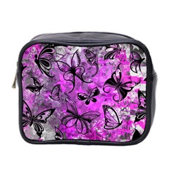 Butterfly Graffiti Mini Toiletries Bag (two Sides) by ArtistRoseanneJones