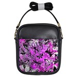 Butterfly Graffiti Girls Sling Bag Front