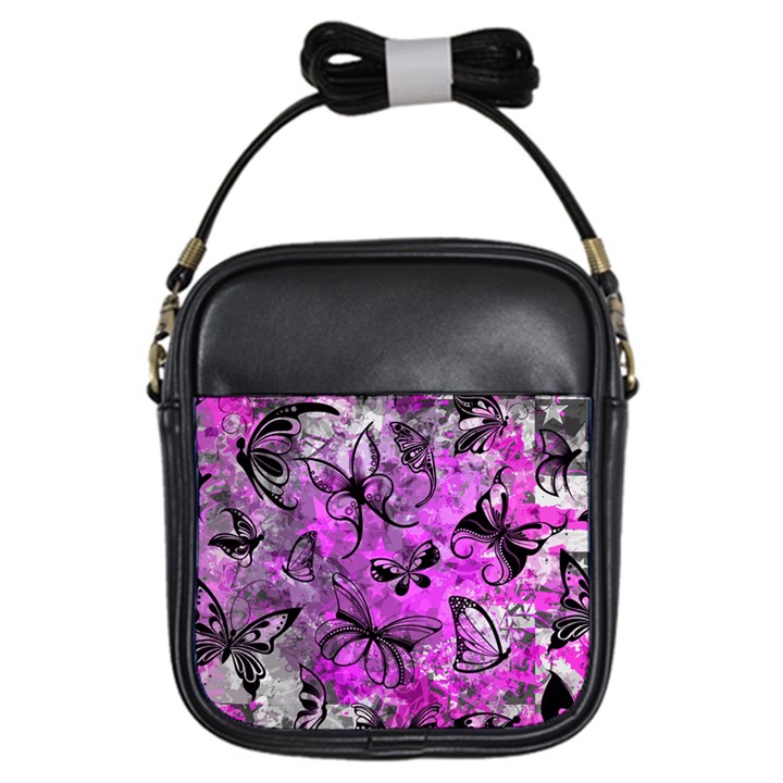 Butterfly Graffiti Girls Sling Bag