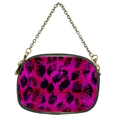 Pink Leopard Chain Purse (two Sides) by ArtistRoseanneJones