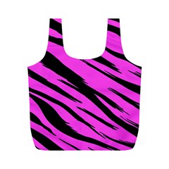 Pink Tiger Full Print Recycle Bag (m) by ArtistRoseanneJones