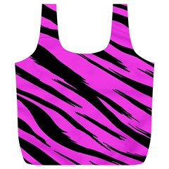 Pink Tiger Full Print Recycle Bag (xl) by ArtistRoseanneJones