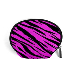 Pink Tiger Accessory Pouch (small) by ArtistRoseanneJones