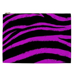 Pink Zebra Cosmetic Bag (xxl) by ArtistRoseanneJones