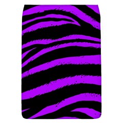 Purple Zebra Removable Flap Cover (l) by ArtistRoseanneJones