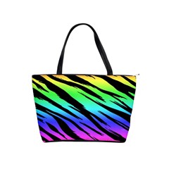 Tiger Rainbow Classic Shoulder Handbag by ArtistRoseanneJones