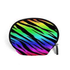 Tiger Rainbow Accessory Pouch (small) by ArtistRoseanneJones