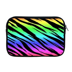 Tiger Rainbow Apple Macbook Pro 17  Zipper Case by ArtistRoseanneJones