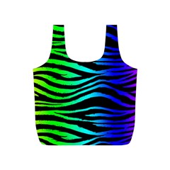 Rainbow Zebra Full Print Recycle Bag (s) by ArtistRoseanneJones