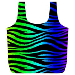 Rainbow Zebra Full Print Recycle Bag (xl) by ArtistRoseanneJones