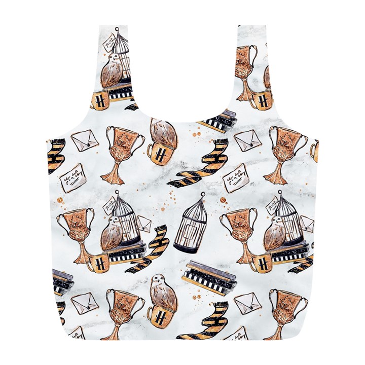 Hufflepuff Pattern Full Print Recycle Bag (L)