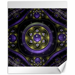 Fractal Sparkling Purple Abstract Canvas 16  X 20  by Pakrebo