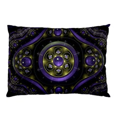 Fractal Sparkling Purple Abstract Pillow Case by Pakrebo