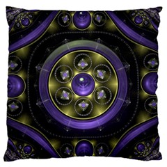 Fractal Sparkling Purple Abstract Large Cushion Case (two Sides) by Pakrebo