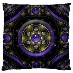 Fractal Sparkling Purple Abstract Standard Flano Cushion Case (one Side) by Pakrebo