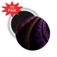 Fractal Colorful Pattern Spiral 2 25  Magnets (10 Pack)  by Pakrebo