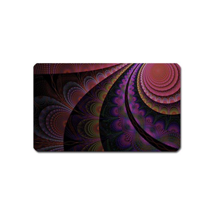 Fractal Colorful Pattern Spiral Magnet (Name Card)