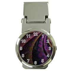 Fractal Colorful Pattern Spiral Money Clip Watches by Pakrebo