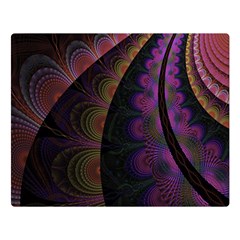 Fractal Colorful Pattern Spiral Double Sided Flano Blanket (large)  by Pakrebo