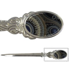 Fractal Spikes Gears Abstract Letter Opener by Pakrebo