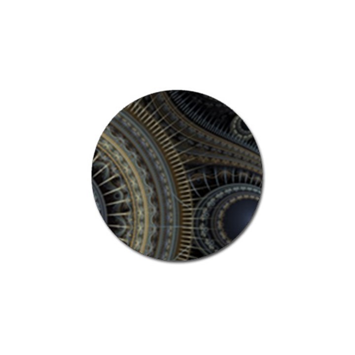 Fractal Spikes Gears Abstract Golf Ball Marker