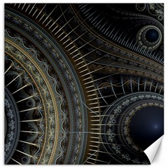 Fractal Spikes Gears Abstract Canvas 20  X 20  by Pakrebo