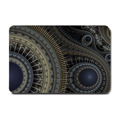 Fractal Spikes Gears Abstract Small Doormat  by Pakrebo