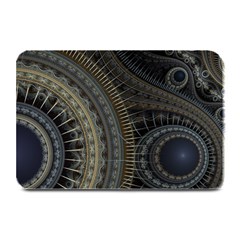 Fractal Spikes Gears Abstract Plate Mats by Pakrebo