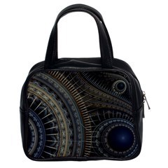 Fractal Spikes Gears Abstract Classic Handbag (two Sides) by Pakrebo