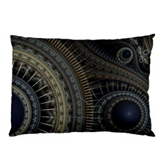 Fractal Spikes Gears Abstract Pillow Case by Pakrebo