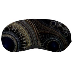 Fractal Spikes Gears Abstract Sleeping Mask by Pakrebo