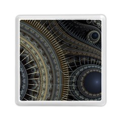 Fractal Spikes Gears Abstract Memory Card Reader (square) by Pakrebo