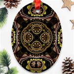 Fractal Fractal Art Texture Ornament (Oval) Front