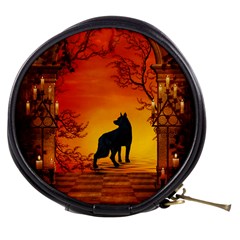 Wonderful Wolf In The Night Mini Makeup Bag