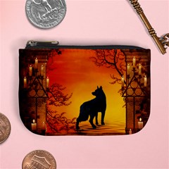 Wonderful Wolf In The Night Mini Coin Purse by FantasyWorld7