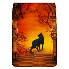 Wonderful Wolf In The Night Removable Flap Cover (l) by FantasyWorld7