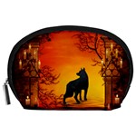 Wonderful Wolf In The Night Accessory Pouch (Large) Front