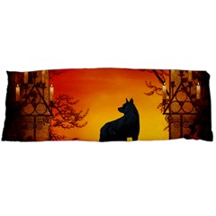 Wonderful Wolf In The Night Body Pillow Case (dakimakura) by FantasyWorld7