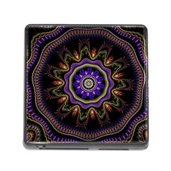 Fractal Vintage Colorful Decorative Memory Card Reader (square 5 Slot) by Pakrebo