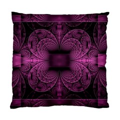 Fractal Magenta Pattern Geometry Standard Cushion Case (one Side) by Pakrebo