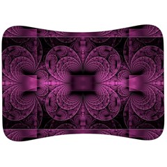 Fractal Magenta Pattern Geometry Velour Seat Head Rest Cushion by Pakrebo