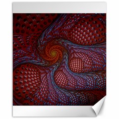 Fractal Red Fractal Art Digital Art Canvas 16  X 20  by Pakrebo