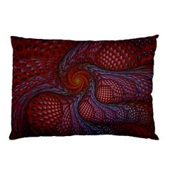 Fractal Red Fractal Art Digital Art Pillow Case (two Sides) by Pakrebo