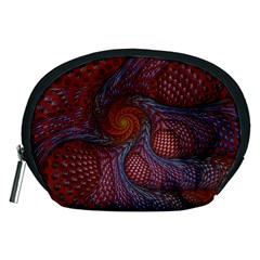 Fractal Red Fractal Art Digital Art Accessory Pouch (medium) by Pakrebo