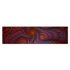 Fractal Red Fractal Art Digital Art Satin Scarf (oblong) by Pakrebo