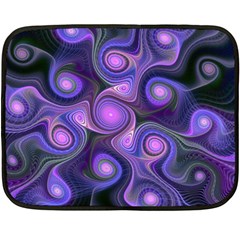 Abstract Pattern Fractal Wallpaper Double Sided Fleece Blanket (mini)  by Pakrebo